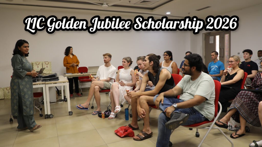 Ashoka University के छात्र और प्रोफेसर – LIC Golden Jubilee Scholarship 2026